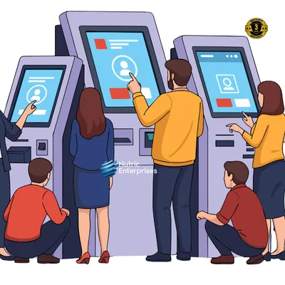 Digital Standee Manufacturer in India - Nutric Enterprises self ordering kiosk delhi