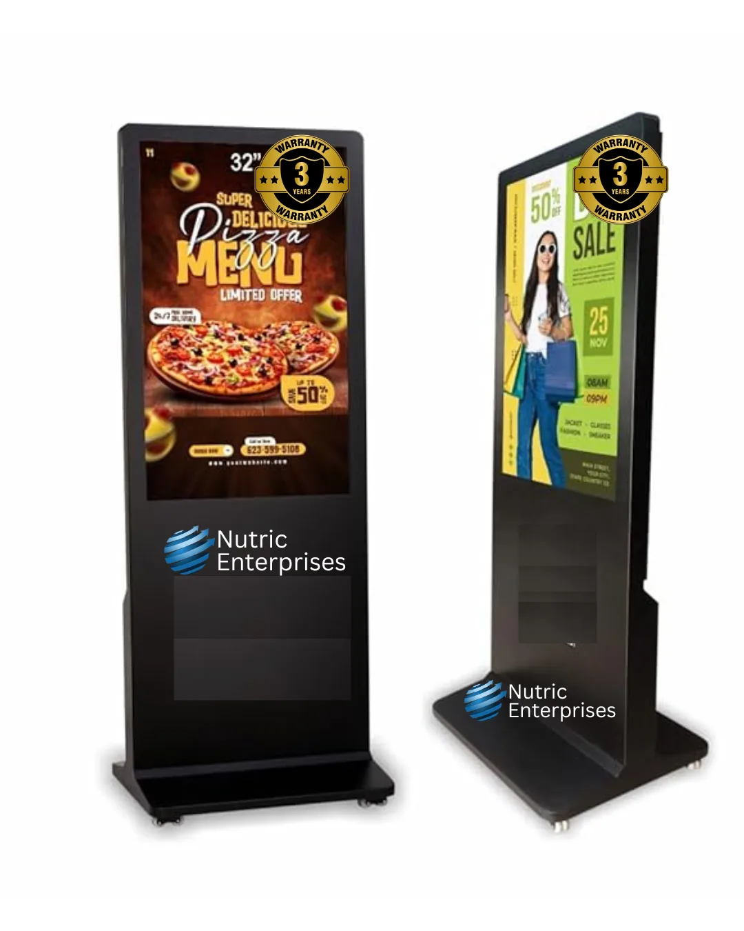Digital Standee Manufacturer in India - Nutric Enterprises touchscreen standee supplier noida