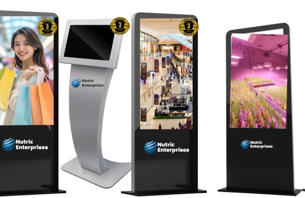 Digital Standee Manufacturer in India - Nutric Enterprises Digital Standee Manufacturer in Delhi, India | Digital Signage & Kiosk Digital