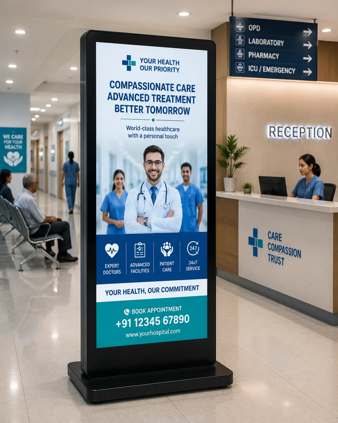 Digital Standee Manufacturer in Greater Noida | Digital Standee on ren